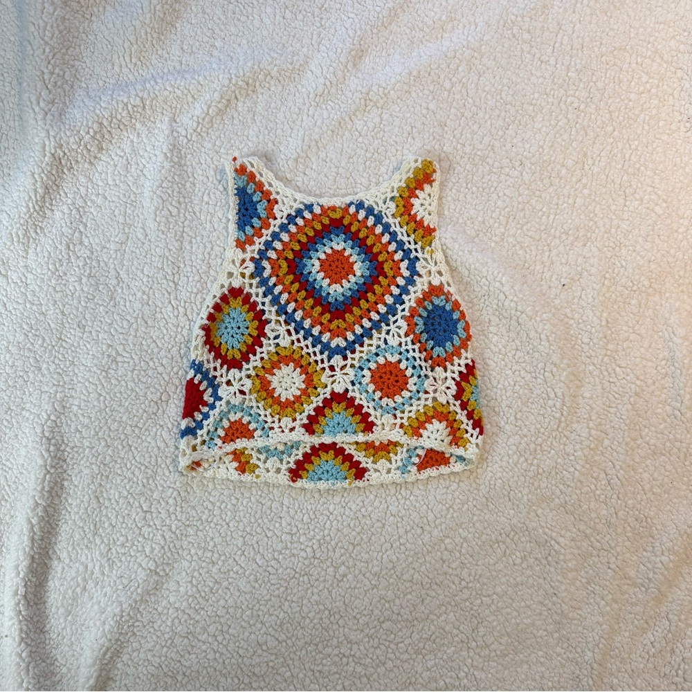 Colorful Crochet Tank Top